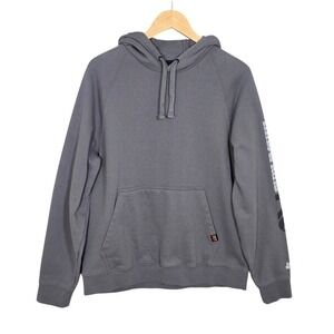 Timberland PRO Men's Rain Repel Logo Graphic Pullover Hoodie Grey Medium